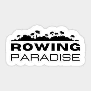 rowing paradise logo Sticker